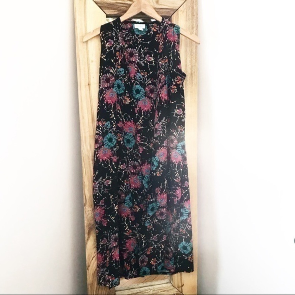 LulaRoe Joy Floral Sleeveless Cardigan Vest XS